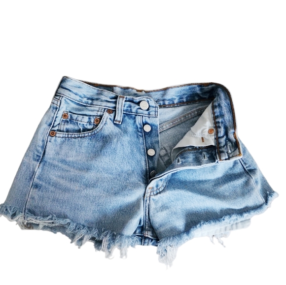 ‼️SOLD‼️ VTG Levi's 501 XX Original True Vintage Frayed Cut Off Distressed Denim - Picture 5 of 16